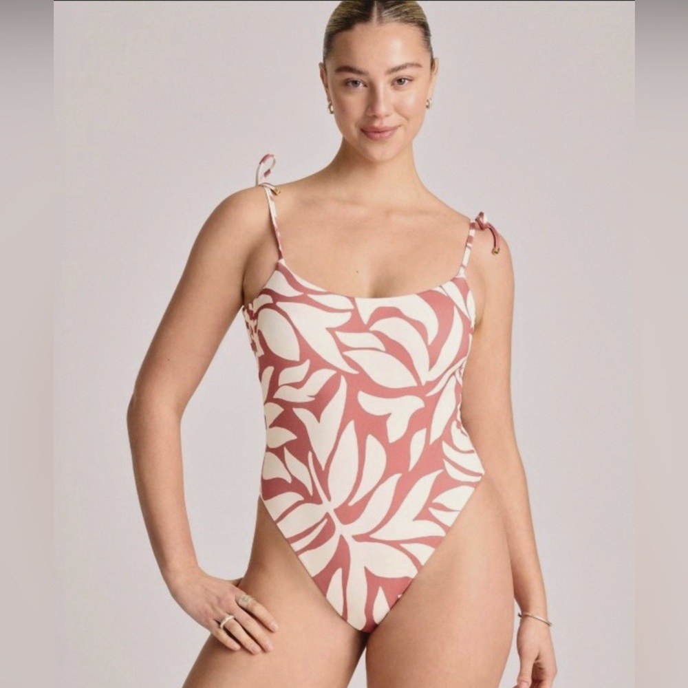 Vitamin A Pink Floral Print One-Piece Swimsuit